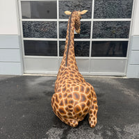 Sitting Giraffe Life Size Statue