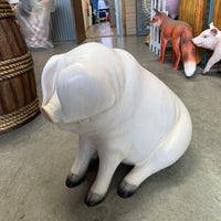 Comic Pig Sitting Life Size Statue