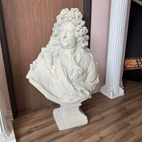 Louis XIV Stone Bust Life Size Statue