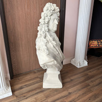 Louis XIV Stone Bust Life Size Statue