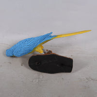 Blue Parrot Wall Decor Life Size Statue