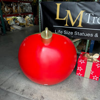 Round Christmas Ornament Seat Over Sized Statue