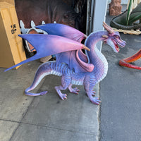 Small Purple Dragon Standing Life Size Statue