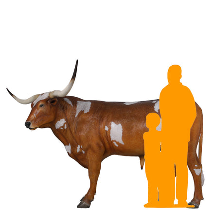 Texas Long Horn Life Size Statue - LM Treasures 