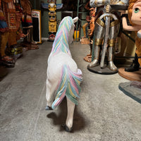 Baby Rainbow Unicorn Life Size Statue