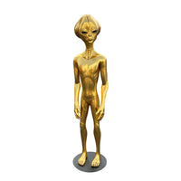 Gold Alien Roswell Life Size Statue