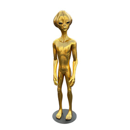 Gold Alien Roswell Life Size Statue