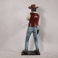 Gunslinger Cowboy Life Size Statue