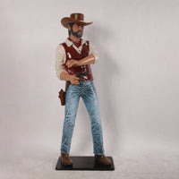 Gunslinger Cowboy Life Size Statue