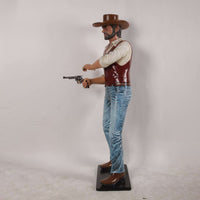 Gunslinger Cowboy Life Size Statue