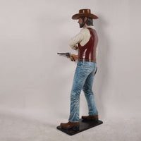 Gunslinger Cowboy Life Size Statue