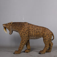 Smilodon Saber Tooth Life Size Statue