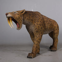 Smilodon Saber Tooth Life Size Statue