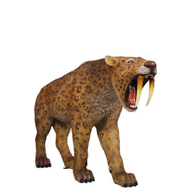 Smilodon Saber Tooth Life Size Statue