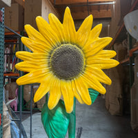 Large Sunflower In Pot Flower Statue