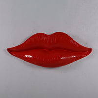 Lips Red Wall Decor Prop Resin Statue