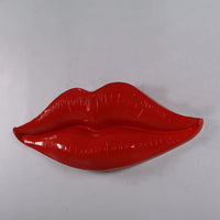 Lips Red Wall Decor Prop Resin Statue