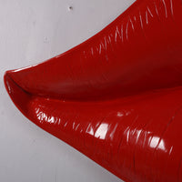 Lips Red Wall Decor Prop Resin Statue