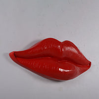 Lips Red Wall Decor Prop Resin Statue