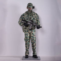 Green Tactical Soldier Life Size Statue