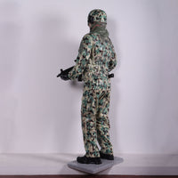 Green Tactical Soldier Life Size Statue