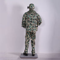 Green Tactical Soldier Life Size Statue