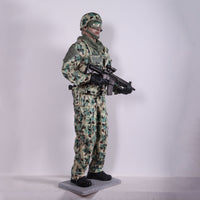 Green Tactical Soldier Life Size Statue