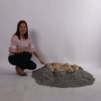 Dinosaur Egg Nest Life Size Statue