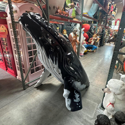 Breaching Humpback Whale Life Size Statue - LM Treasures 