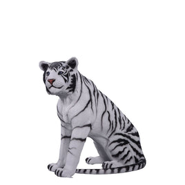 Sitting Siberian Tiger Life Size Statue