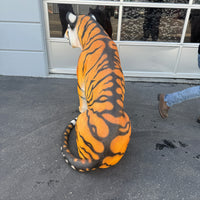 Sitting Sumatran Tiger Life Size Statue