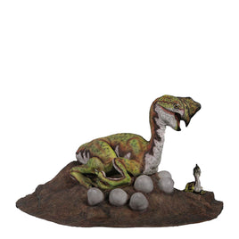 Oviraptor Dinosaur Nest Life Size Statue