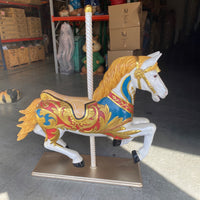 Carousel Horse On Stand Over Sized Statue