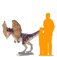 Dilophosaurus Dinosaur Gel Coat Life Size Statue