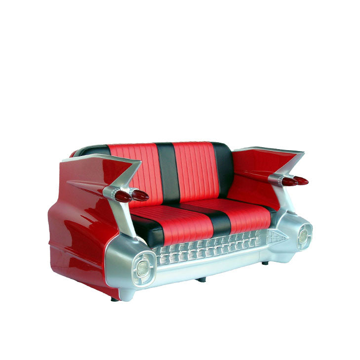 Red Cadillac Car Sofa Life Size Statue | LM Treasures