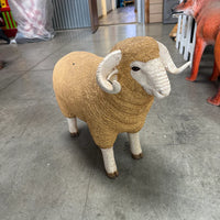 Baby Merino Ram Life Size Statue