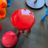 Red Melting Side Table Dripping Statue