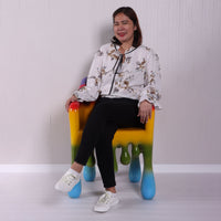 Rainbow Melting Chair Dripping Statue