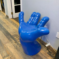 Blue Hand Chair Life Size Statue