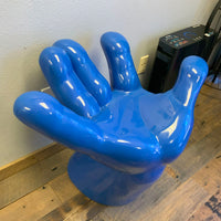 Blue Hand Chair Life Size Statue