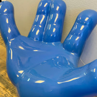 Blue Hand Chair Life Size Statue