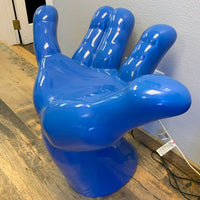 Blue Hand Chair Life Size Statue