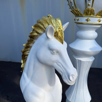 White Knight Chess Piece Life Size Statue