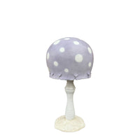 Large Pastel Purple Round Mushroom Statue