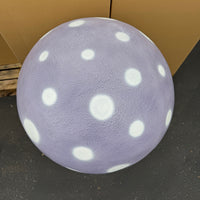 Large Pastel Purple Round Mushroom Statue