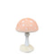 Small Pastel Peach Round Mushroom Statue