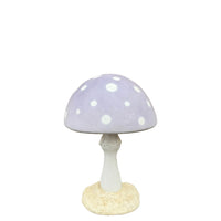 Small Pastel Purple Round Mushroom Statue