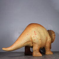 Orange Triceratops Baby Dinosaur Life Size Statue