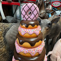 Large Stacked Donut Tree Over Sized Statue