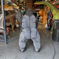 Silver Back Gorilla King Life Size Statue